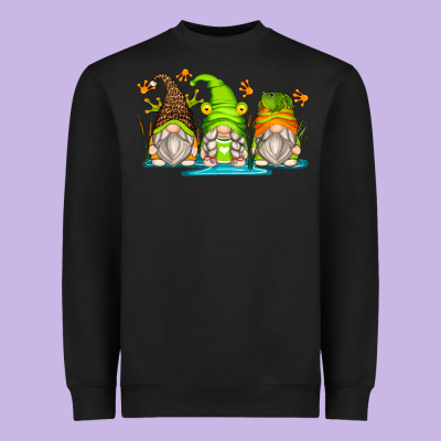 Frog Gnomes Heavyweight Sweatshirt Designed By Zillion Design Studio