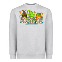 Heather Grey frog gnomes Heavyweight Sweatshirt - Zillion Design Studio