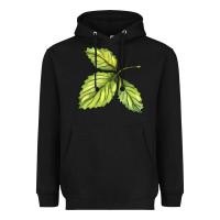 Black green leaf Heavyweight Hoodie - BarkalooDesign