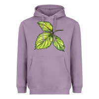 Lavender green leaf Heavyweight Hoodie - BarkalooDesign