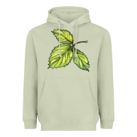 Matcha green leaf Heavyweight Hoodie - BarkalooDesign