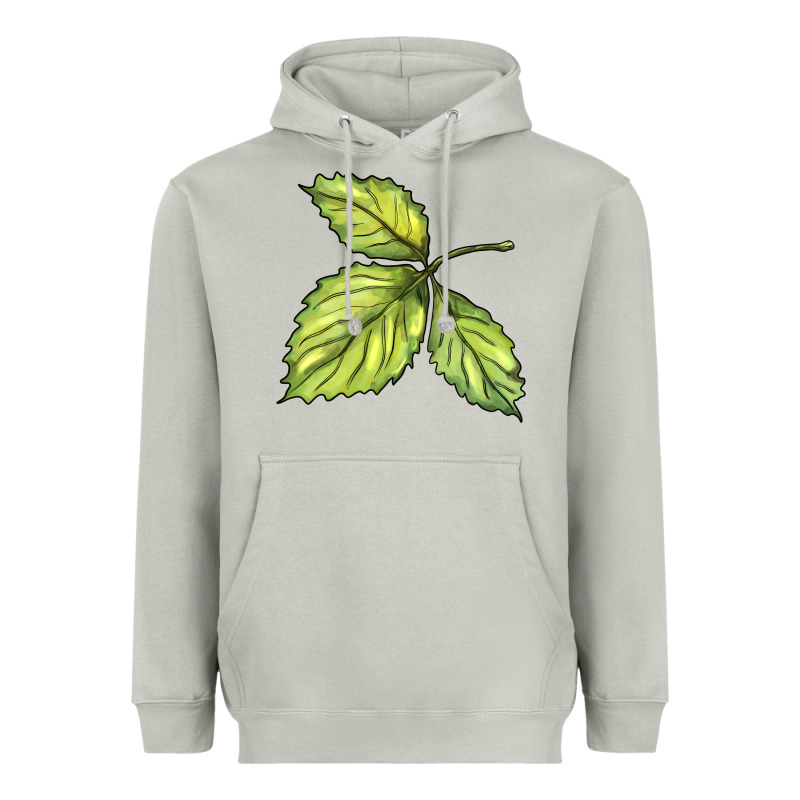 Green Leaf Heavyweight Hoodie by BarkalooDesign | Teevron