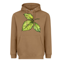 Toasted Coconut green leaf Heavyweight Hoodie - BarkalooDesign