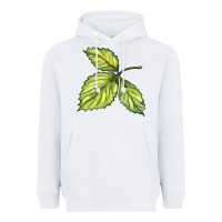 White green leaf Heavyweight Hoodie - BarkalooDesign
