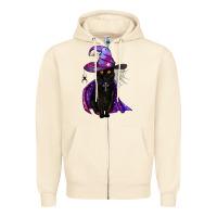 Sandshell black witch cat Zipper Hoodie - BundleAndBundleShop