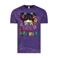 Cloud Purple hello preschool kid Vintage Tee - texasbilliewilder