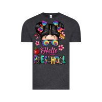 Vintage Black hello preschool kid Vintage Tee - texasbilliewilder