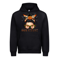 Black Hair stylist messy bun Urban Hoodie - BarkalooDesign