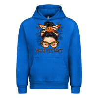 Cobalt Hair stylist messy bun Urban Hoodie - BarkalooDesign