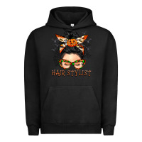 Pigment Black Hair stylist messy bun Urban Hoodie - BarkalooDesign