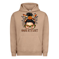 Pigment Burro Hair stylist messy bun Urban Hoodie - BarkalooDesign