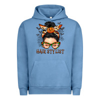 Hair Stylist Messy Bun Urban Hoodie | Teevron