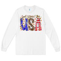 White god bless the usa Long Sleeve Tee - RacoonDesign