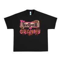 Black football granny with leopard Urban Heavy Tee - Zillion Design Studio