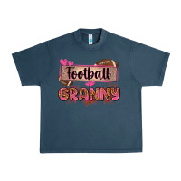 Midnight Navy football granny with leopard Urban Heavy Tee - Zillion Design Studio