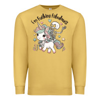 Antique Gold i'm fucking fabulous Premium Sweatshirt - MaliasSmallBusiness
