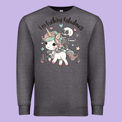 I'm Fucking Fabulous Premium Sweatshirt Designed By Maliassmallbusiness