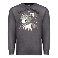 Charcoal Heather i'm fucking fabulous Premium Sweatshirt - MaliasSmallBusiness