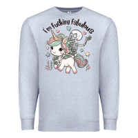 Heather Grey i'm fucking fabulous Premium Sweatshirt - MaliasSmallBusiness