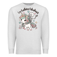 Oatmeal Heather i'm fucking fabulous Premium Sweatshirt - MaliasSmallBusiness