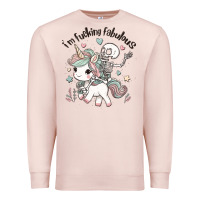 Pale Pink i'm fucking fabulous Premium Sweatshirt - MaliasSmallBusiness