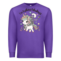 Purple i'm fucking fabulous Premium Sweatshirt - MaliasSmallBusiness