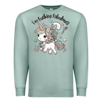 Seafoam i'm fucking fabulous Premium Sweatshirt - MaliasSmallBusiness