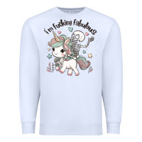 White i'm fucking fabulous Premium Sweatshirt - MaliasSmallBusiness