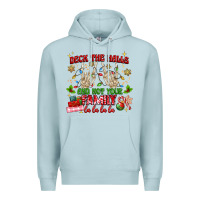 Blue Mist deck the halls and not your family Premium Hoodie - MaliasSmallBusiness