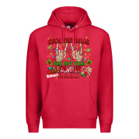 Cardinal deck the halls and not your family Premium Hoodie - MaliasSmallBusiness