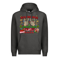 Charcoal Heather deck the halls and not your family Premium Hoodie - MaliasSmallBusiness