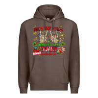 Coffee deck the halls and not your family Premium Hoodie - MaliasSmallBusiness