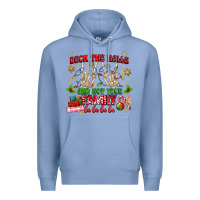 Colony Blue deck the halls and not your family Premium Hoodie - MaliasSmallBusiness