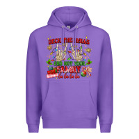Purple deck the halls and not your family Premium Hoodie - MaliasSmallBusiness