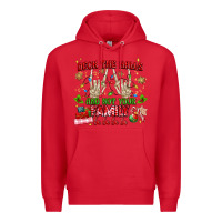Red deck the halls and not your family Premium Hoodie - MaliasSmallBusiness