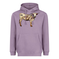 Lavender Texas Longhorn Heifer Heavyweight Hoodie - LillyAllenDesigns