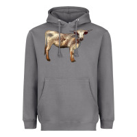 Storm Texas Longhorn Heifer Heavyweight Hoodie - LillyAllenDesigns