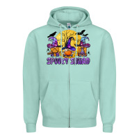 Seafoam spooky squad Zipper Hoodie - BundleAndBundleShop