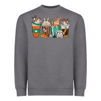 Storm rabbit coffee cups Heavyweight Sweatshirt - texasbilliewilder