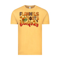 Flannels Boots And Bonfires Vintage Tee | Teevron