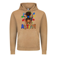 Vintage Camel Autism Awareness afro messy bu Vintage Hoodie - texasbilliewilder