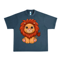 Midnight Navy lion Urban Heavy Tee - texasbilliewilder