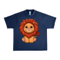 Navy lion Urban Heavy Tee - texasbilliewilder