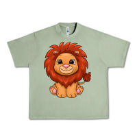 Oil Green lion Urban Heavy Tee - texasbilliewilder
