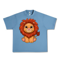Pebble Blue lion Urban Heavy Tee - texasbilliewilder