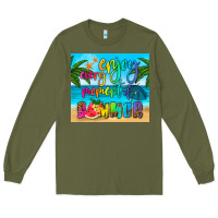 Army Green enjoy every moment of summer Long Sleeve Tee - HRA Design Shop