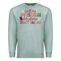 Seafoam call me antisocial but please don't call me Premium Sweatshirt - MaliasSmallBusiness