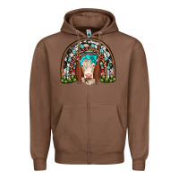 Chestnut hereford rainbow Zipper Hoodie - JahusDesignShop