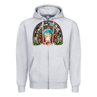 Heather Grey hereford rainbow Zipper Hoodie - JahusDesignShop