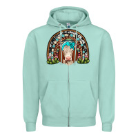 Seafoam hereford rainbow Zipper Hoodie - JahusDesignShop